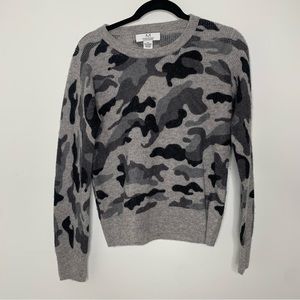 Magaschoni cashmere camo crewneck sweater